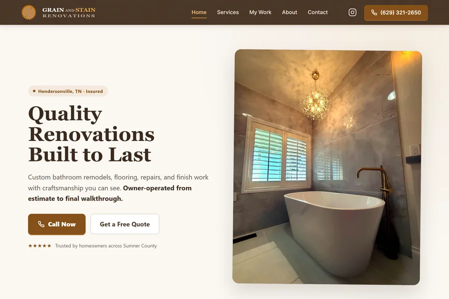 Grain and Stain website
